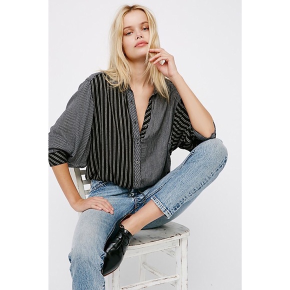 Free People Tops - LOWEST 🌵 Free People Magic Slippers Buttondown